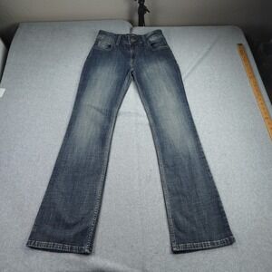 Wrangler Jeans Womens Juniors 3x32 Blue Medium‎ Wash Bootcut Mid Rise Western